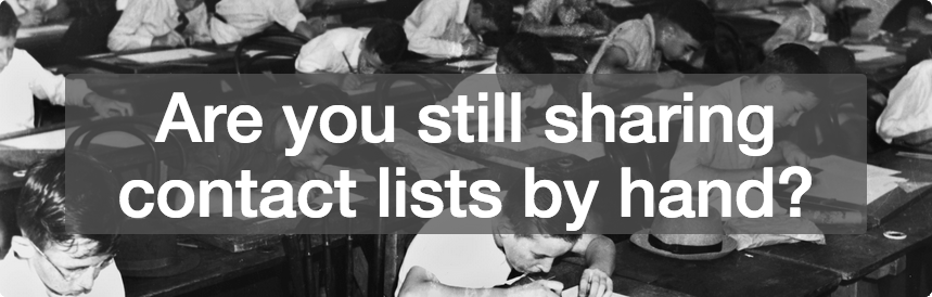 School Class List - Are you still sharing contact lists by hand?